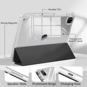 Offre Spéciale PU cuir <span class=keywords><strong>Smart</strong></span> Cover cristal clair dos <span class=keywords><strong>Folio</strong></span> étui pour tablette pour <span class=keywords><strong>iPad</strong></span> <span class=keywords><strong>Pro</strong></span> 13 pouces Air 13 M5 M4 2025 2024 <span class=keywords><strong>Pro</strong></span> 12.9 - Product Image 4