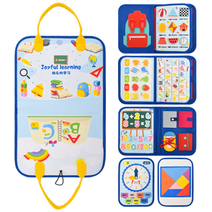 Tablero de Actividades Educativas Personalizado al por Mayor para Niños, Entrenamiento de Habilidades Motoras Finas, Aprendizaje de Formas, Colores, Números y Alfabeto, Regalo para el Regreso a Clases - Product Image 1