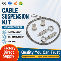 Kit de suspension de câble métallique à crochet mural réglable pour panneau acoustique