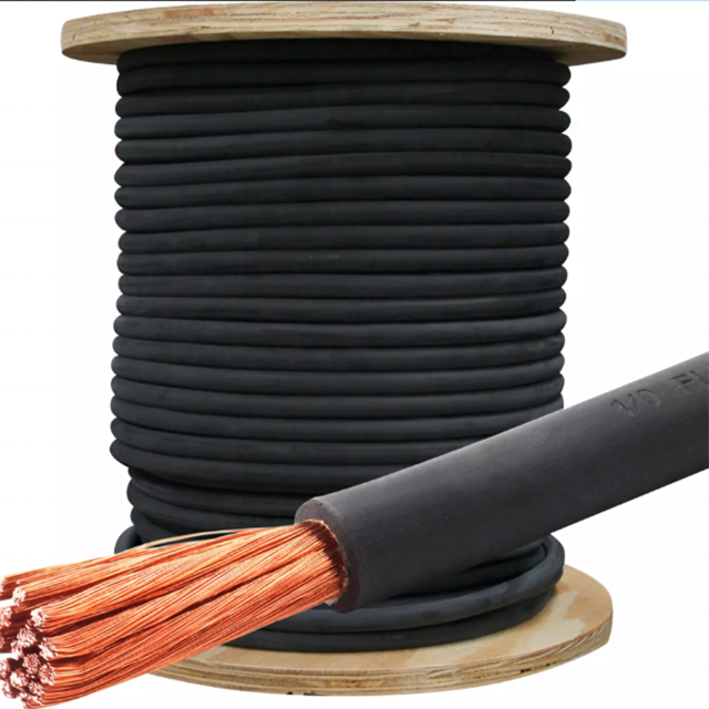 Superflex Pvc Cooper Welding Cable 1/0 2/0 3/0 AWG Welding Cable Copper Conductor Welding Cable