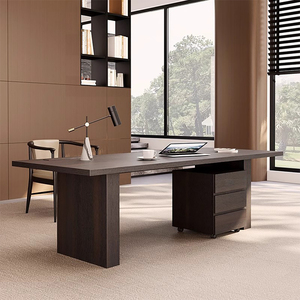 Set di Scrivania e Sedia da <span class=keywords><strong>Ufficio</strong></span> Modulare in Legno, Scrivania per Studio, Scrivania per Computer Portatile, Arredamento di Lusso per <span class=keywords><strong>Ufficio</strong></span> Domestico dal Design Moderno - Product Image 4