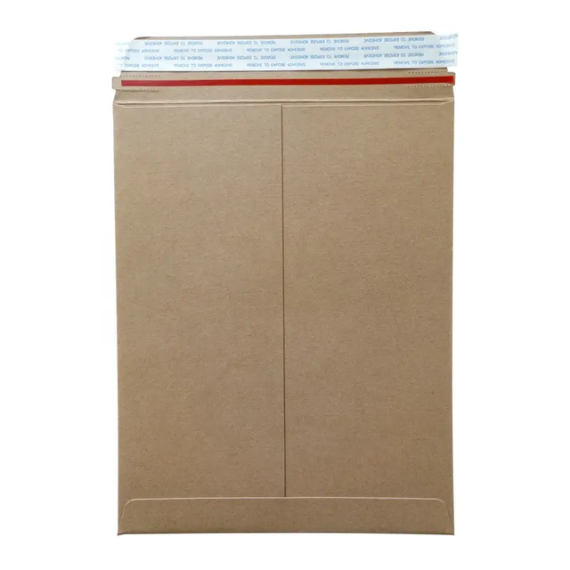 Heavy-Duty Cardboard Envelope Hard Strong Do Not Band Kraft Paper Cardboard Envelopes for Extra Protection