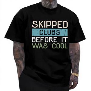 T-shirt unisexe en coton amusant, haut tendance, essentiel pour les hommes, cadeau idéal pour grand-père, t-shirt promotionnel conçu pour les modèles - Product Image 1