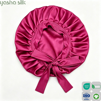 Bonnet de nuit en soie avec logo, plusieurs couleurs, différentes tailles, emballage personnalisé, boîte cadeau de luxe en soie de mûrier pour femmes