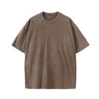 T-shirts graphiques oversize JKM 2026 pour hommes – Effet délavé, style vintage Los Angeles, streetwear, chemises amples en coton, hauts décontractés
