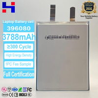 Sel Li-polimer Isi Ulang 3.9V 3788mAh 396080 3.9mm Baterai LITHIUM LIPO Pouch untuk Baterai Internal Ultrabook
