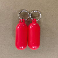 Porte-clés flottant créatif en forme de capsule, couleur unie, portable, avec logo OEM pour activités aquatiques en extérieur