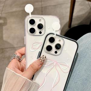 เคสโทรศัพท์แบบ 2-in-1 สำหรับ iPhone 17 Pro Max ดีไซน์เรียบง่าย พร้อมโบว์ริบบิ้น รูใหญ่ ป้องกันการกระแทก - Product Image 6