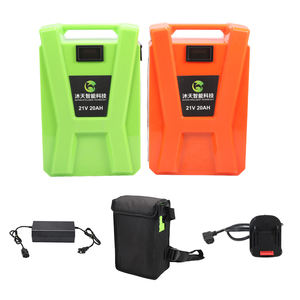 Alta calidad <span class=keywords><strong>24V</strong></span> 12A Batería de iones de litio verde <span class=keywords><strong>24V</strong></span> Mochila de herramienta eléctrica cilíndrica para uso de herramientas - Product Image 2