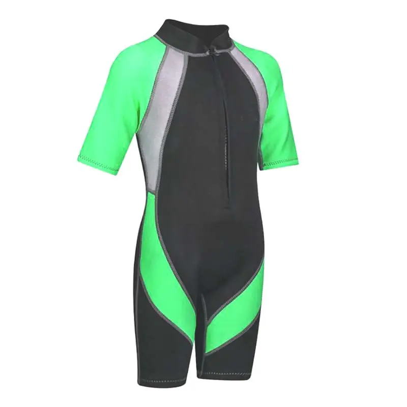 OEKO-TEX OEM OEM 200pcs tùy chỉnh BSCI fama 2mm Neoprene lặn wetsuit phía trước Zip biểu tượng tùy chỉnh trẻ em lướt sóng lặn ăn Mặc bodysuit