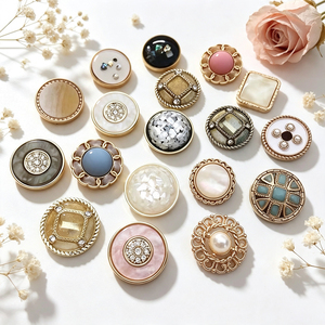 Natural Shell Inlaid Metal <b>Buttons</b> Rose Gold Round Shank <b>Buttons</b> Custom Metal <b>Buttons</b> For Women <b>Suit</b> Dress - Product Image 4