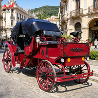 Calèche de luxe personnalisée pour mariage, calèche électrique haut de gamme, calèche touristique sans chevaux pour la visite des sites