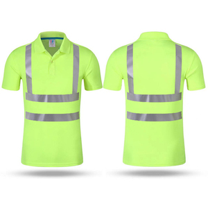 Biểu tượng tùy chỉnh khả năng hiển thị cao Polo làm việc Áo sơ mi với sọc phản quang an toàn Polo T-Shirt Giao Thông Đường Khai Thác Mỏ xây dựng bảo hộ lao động - Product Image 2