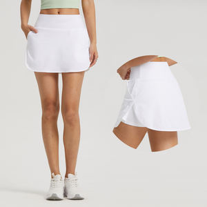 กระโปรงกอล์ฟผู้หญิงปี 2023 แบบสองชั้นพร้อมกางเกงซับในในตัว ป้องกันรังสียูวี UPF 50+ เอวสูง มีกระเป๋าข้าง เหมาะสำหรับเล่นเทนนิส - Product Image 3