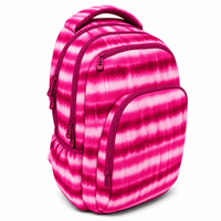 Sac à dos pour femme OEM ODM, grand format 17 pouces, rose tie-dye, personnalisé pour adolescente, idéal pour l'école et les sorties.