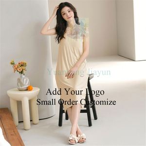 Luxury Plain Front Twist V-Neck Backless Yellow Chiffon Maxi Vacation Dress for Wedding Guest Woman <strong>Clothing</strong> - Product Image 1