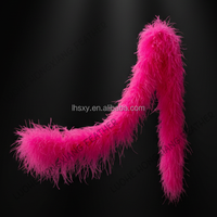 Boa de plumes d'autruche luxueux 10-15cm 6 plis, motifs naturels teints, Afrique du Sud, pour mariages, décorations de fête, vente en gros