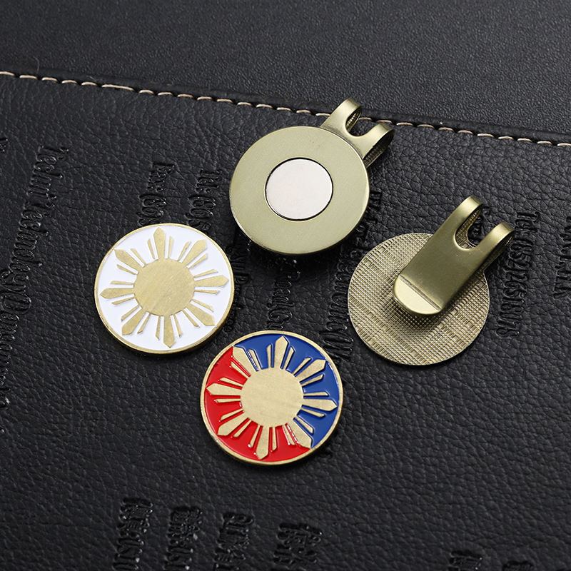 Marqueur en laiton de boule de golf