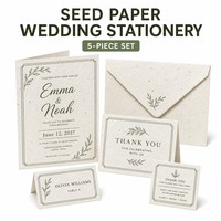 Vintage Hochzeits-Set im Scheunen-Stil mit Pflanzpapier, Schriftzug und Bindfaden - Kundenspezifischer Großhandel Öko-Freundliches Vintage Hochzeits-Set