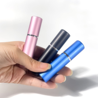Botol Parfum Kaca Ukuran Saku Berkualitas Tinggi Mewah 5ml Warna-warni Kosong Isi Ulang Botol Semprot Kemasan