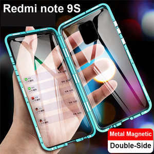 Doppia Faccia di Vetro 360 Della Copertura Completa di Adsorbimento Magnetico Struttura In Metallo Involucro Accessori Cassa Del Telefono Mobile <span class=keywords><strong>Per</strong></span> <span class=keywords><strong>Xiaomi</strong></span> <span class=keywords><strong>Redmi</strong></span> Nota <span class=keywords><strong>9S</strong></span> - Product Image 2