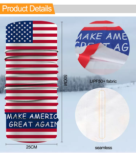 <span class=keywords><strong>Bandana</strong></span> unisex multifuncional con bandera de EE. UU., poliéster transpirable para deportes de ciclismo al aire libre, <span class=keywords><strong>bandana</strong></span> de tubo de cabeza mágica sin costuras - Product Image 4