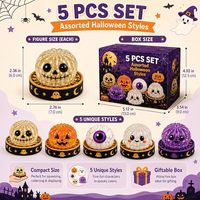 Pommeau de citrouille d'Halloween - Jouet anti-stress souple à rebond lent pour enfants