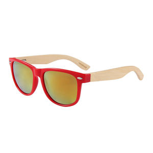 Gafas de sol de madera azules para mujer, protección UV400, moda, viajes, conducción, montura de PC, diseño ovalado grande - Product Image 2