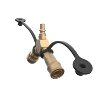 Adaptateur de raccord rapide en Y pour propane 1/4'' pour camping-car, pour raccorder le tuyau de propane à un barbecue de table de camping-car