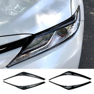 For Toyota Camry 2018 Car Auto <b>Head</b> Light Lamp Eyelids Eyebrow Headlight Decoration Car <b>Styling</b> Trim For Toyota Camry 2018 - Product Image 5