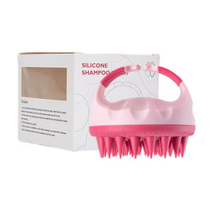 Exfoliante/Depurador de Cuero Cabelludo de Silicona para Eliminar la Caspa, Cepillo de Champú Masajeador de Cuero Cabelludo, Embalaje Personalizado con Descuento Mixto de Alta Calidad - Product Image 1