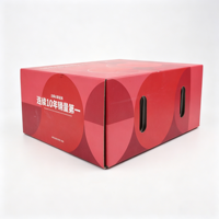 Boîtes en carton ondulé personnalisées pour l'emballage des fraises et des cerises, boîtes en carton léger pour l'exportation