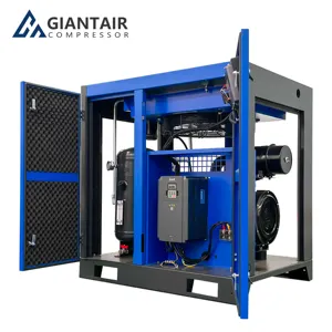GIANTAIR Best Selling 10hp 20hp 30hp 16 Bar Industrial Silent Screw Type Air Compressor For Fiber Laser Cutting Machine