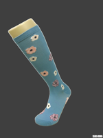 Chaussettes de compression montantes tricotées, respirantes et écologiques, multicolores, pour jeunes et grandes tailles, idéales pour mollets larges – Meilleures ventes en gros