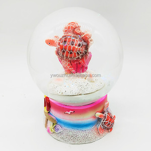 Coastal Beach Water <strong>Globe</strong> Resin Crafts Sea Turtles High Quality Factory <strong>Wholesale</strong> Beach Souvenir Custom Design <strong>Snow</strong> <strong>Globe</strong> - Product Image 1