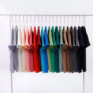 Unisex 295gsm 100% Cotton <b>Tshirts</b> Vintage Quick Dry Breathable Training Short Sleeved Streetwear DTG Printed Men's Blank Tops - Product Image 2