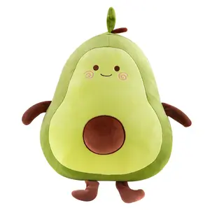 Oreiller de jet de dessin animé OEM poupée en peluche poupée d'avocat de Noël oreiller de jet de dessin animé jouet en peluche enfants en peluche accessoires de fête de Noël