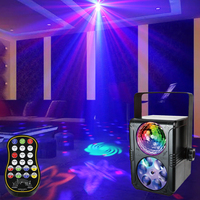 Mini boule disco LED RVB pleine couleur avec activation sonore, fonctionnement automatique, USB 5V pour décoration, DJ, discothèque, piste de danse, fête
