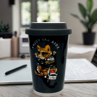 Ceranva Logo personnalisé motif animal voyage tasse en céramique tasses à café pour la vente en ligne boutique
