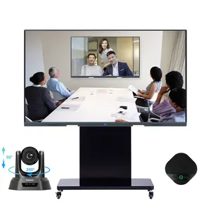 LT 75 inch 4K 3840x2160 điện tử màn hình cảm ứng Video cuộc họp thiết lập bảng thông minh tương tác bảng trắng Kit với máy ảnh Microphone
