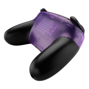 EXtremeRate Coque de remplacement DIY transparente violette pour la face avant et la face arrière du contrôleur Nintendo Switch Pro - Product Image 6