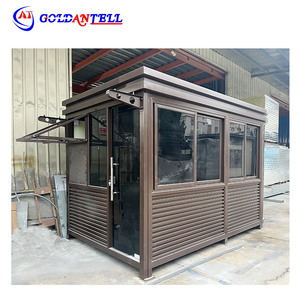 Outdoor High Standard Security Guard Shack Parking Morden Temporary Portable Security Booth