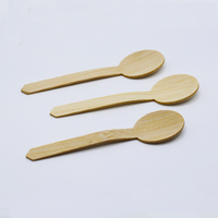 Mini cuillères jetables en bambou pour la dégustation de glaces, yaourts et desserts – Lot de petits ustensiles écologiques pour condiments