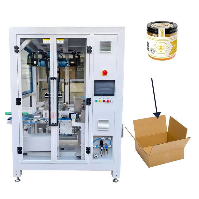 YB-ZX1300-2 Full Automatic Intelligent Robotic Arm Case Packing Machine for Carton Packaging