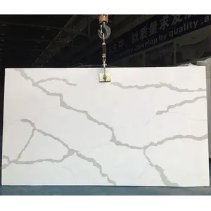 Quartz Stone Slabs Cheap Price Calacatta Gold Artificial Quartz Stone Slab For Kitchen Countertop