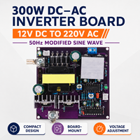 Carte de circuit onduleur 300W 12V vers 220VAC 50Hz, convertisseur DC-AC élévateur à onde sinusoïdale modifiée pour l'énergie solaire DIY