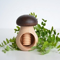 Vente en gros de gadgets de cuisine portables en bois de hêtre, amande, noix, noix de pécan, casse-noix