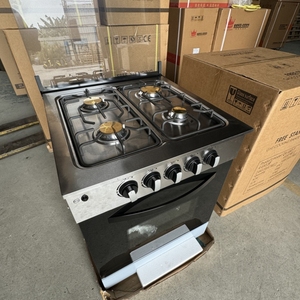 Cuisinière à gaz autonome 4 brûleurs <span class=keywords><strong>avec</strong></span> <span class=keywords><strong>four</strong></span> et gril, allumage automatique, en acier inoxydable, pour usage domestique, appareils de cuisine - Product Image 6