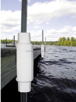 Pare-battage flottant en PVC pour pontons - Protection polyvalente, construction durable, comprenant les accessoires de montage