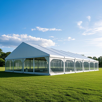Tente de fête personnalisée de haute qualité à bas prix extérieure imperméable à l'eau 100 personnes capacité 6x9 30x60 à vendre